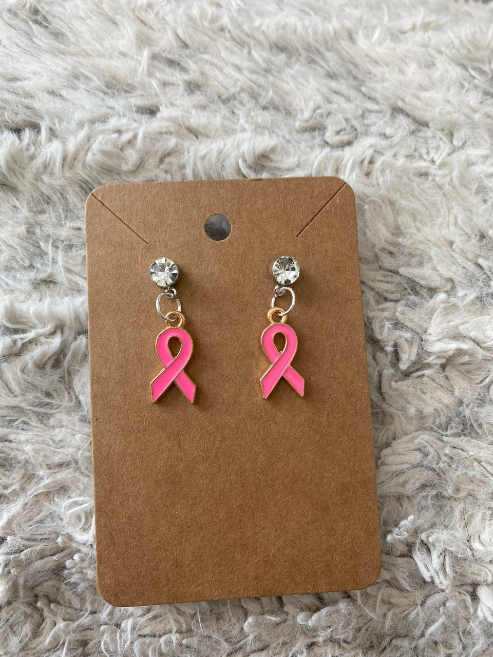 Awareness Ribbon Dangling Earrings