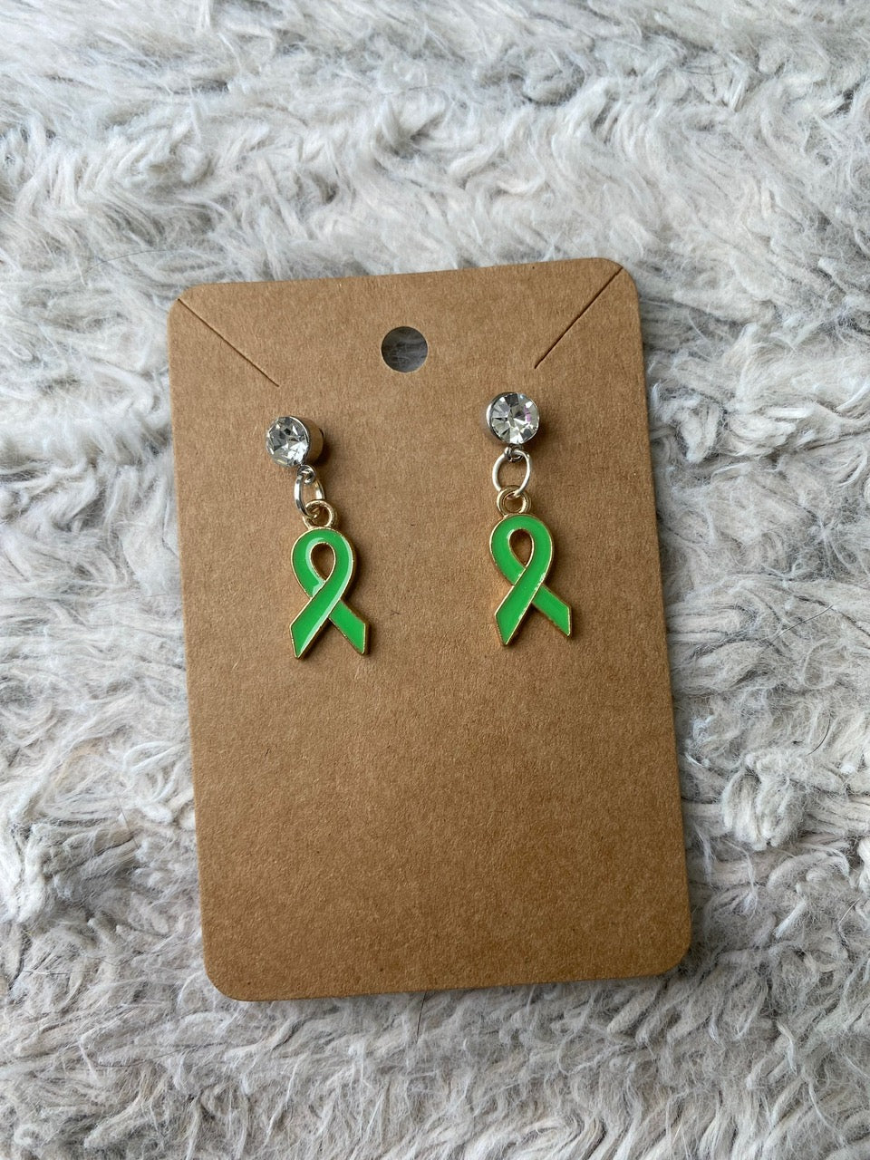 Awareness Ribbon Dangling Earrings