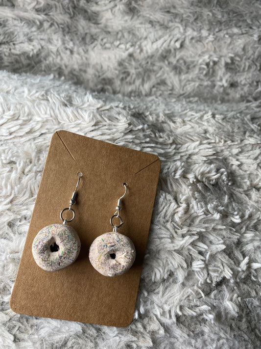 Donut with Sprinkle Dangling Earrings