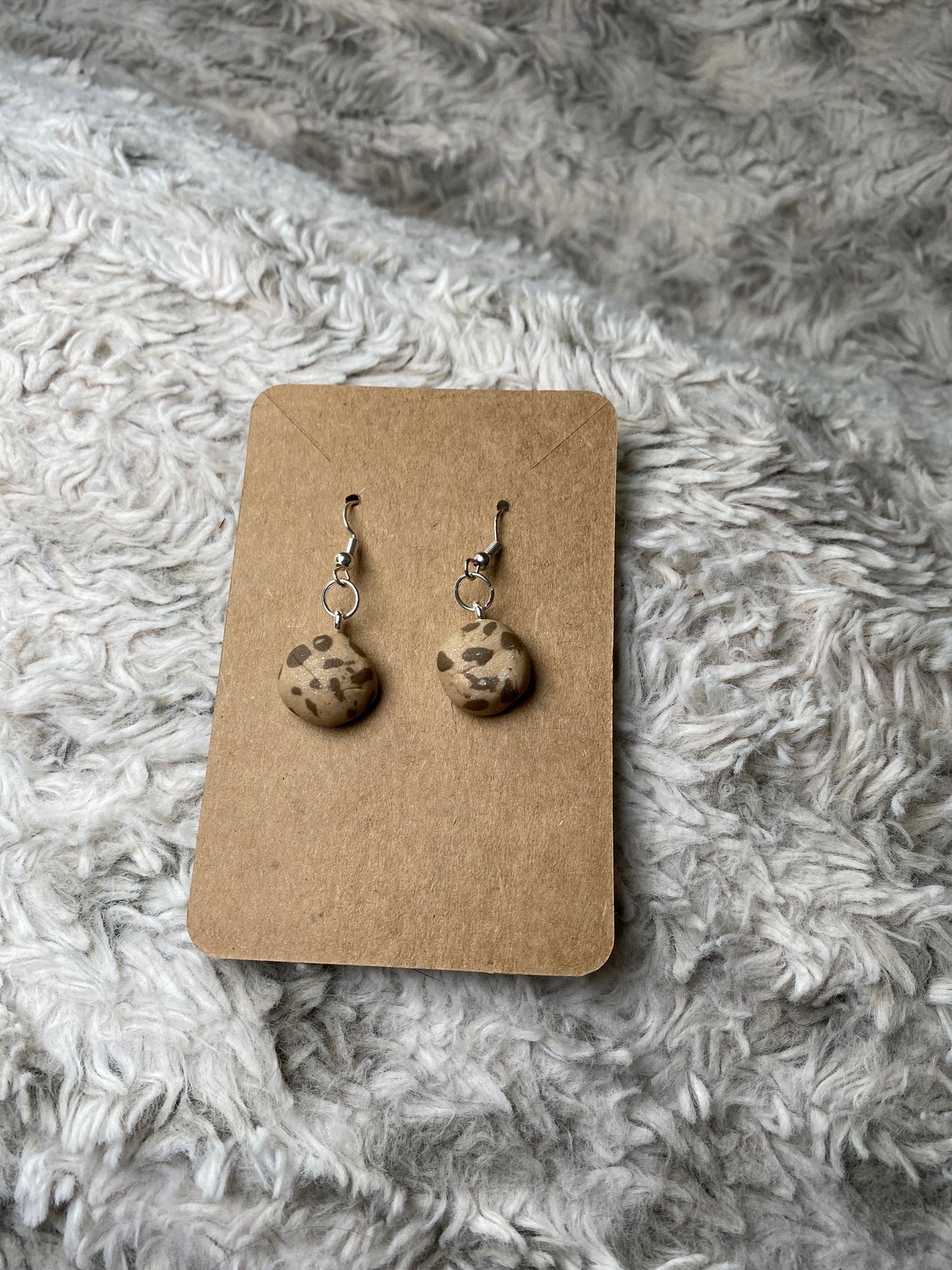 Chocolate Chip Cookie Earrings