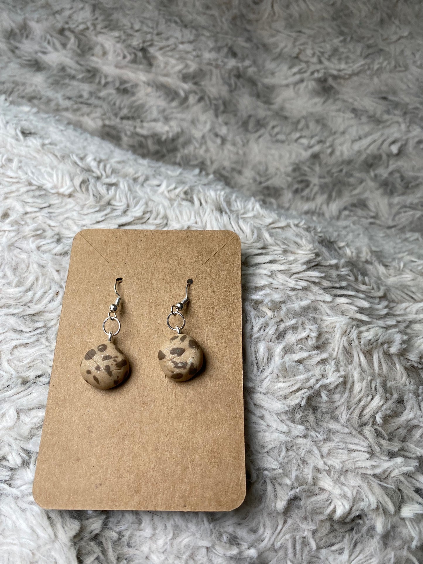 Chocolate Chip Cookie Earrings