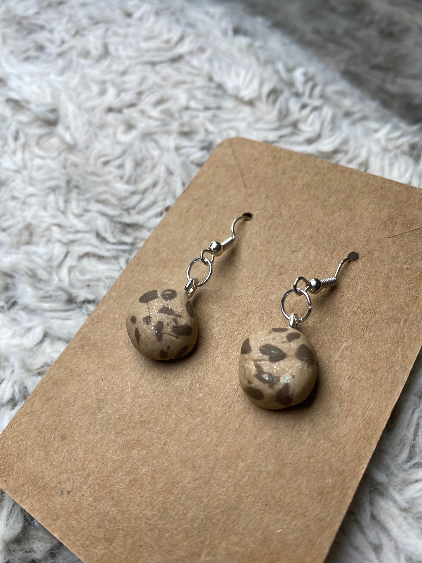 Chocolate Chip Cookie Earrings