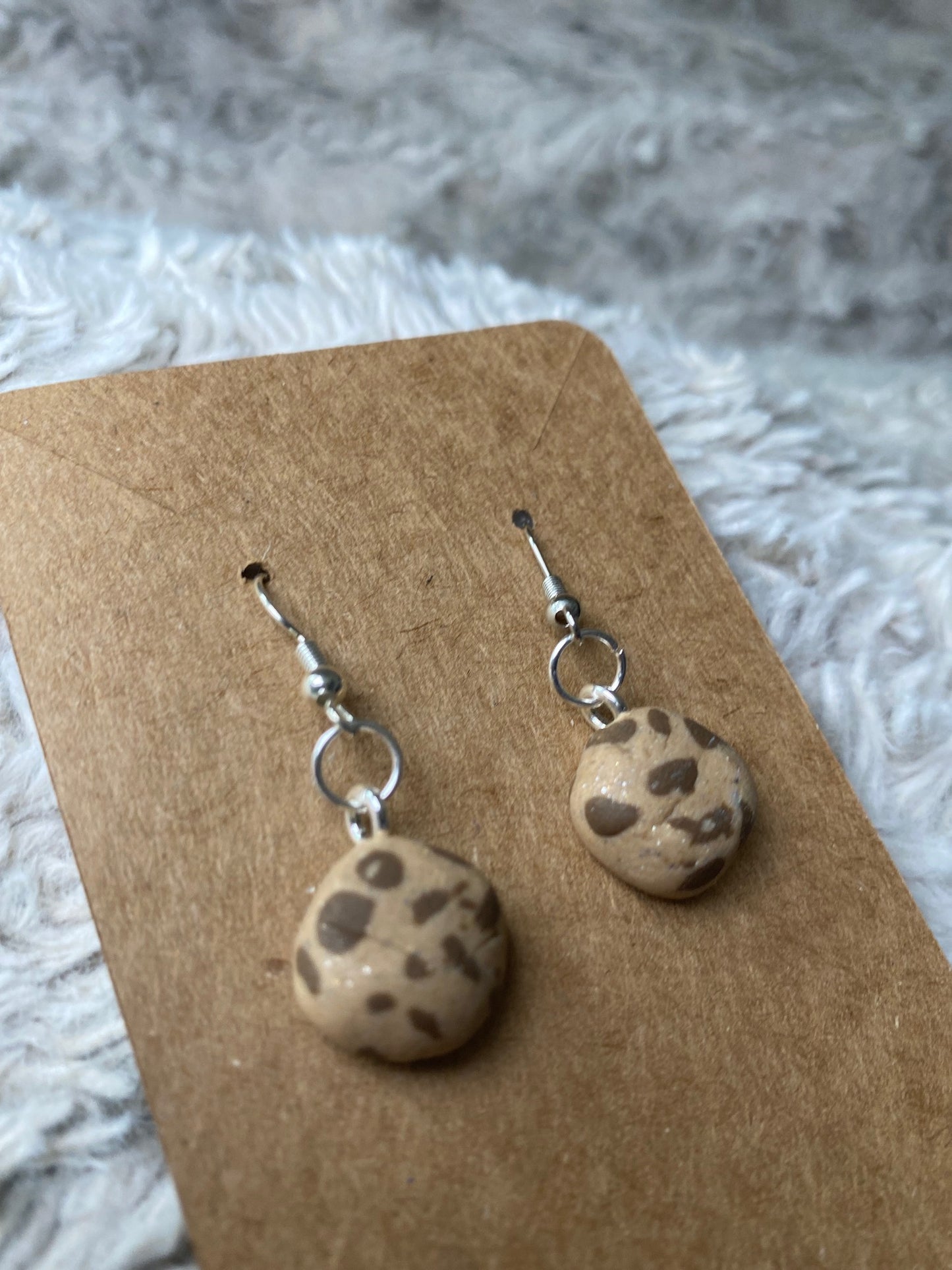 Chocolate Chip Cookie Earrings