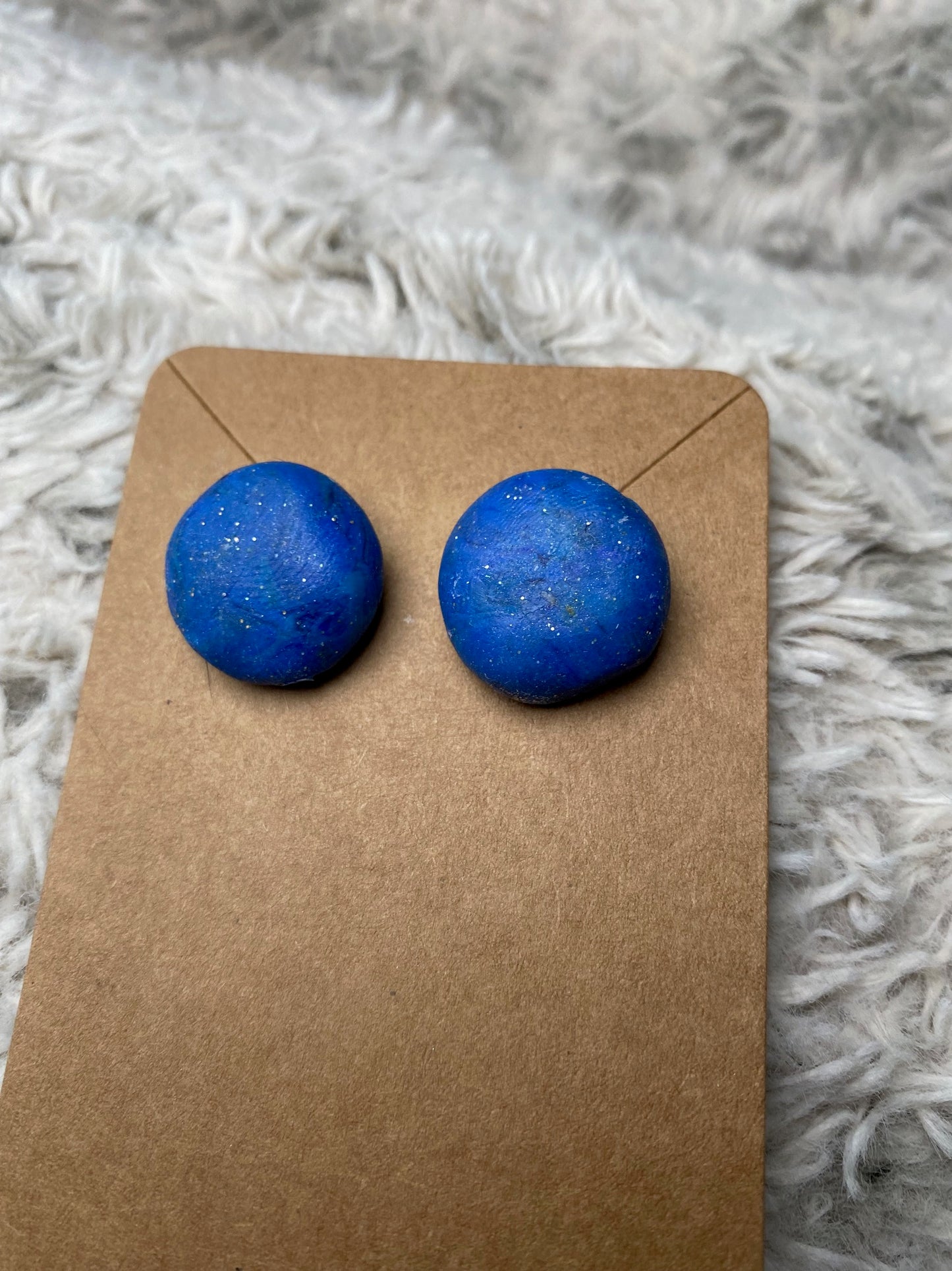 Blue Circle Studs