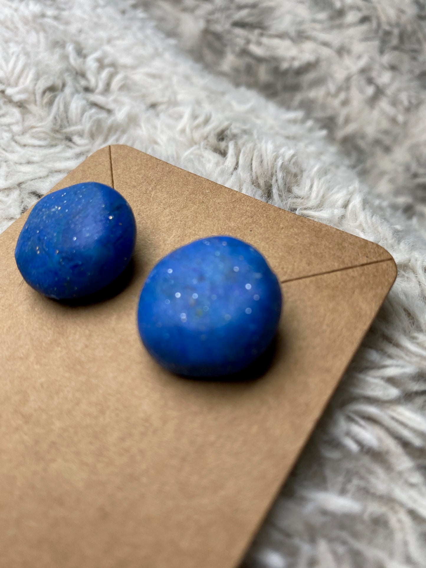 Blue Circle Studs