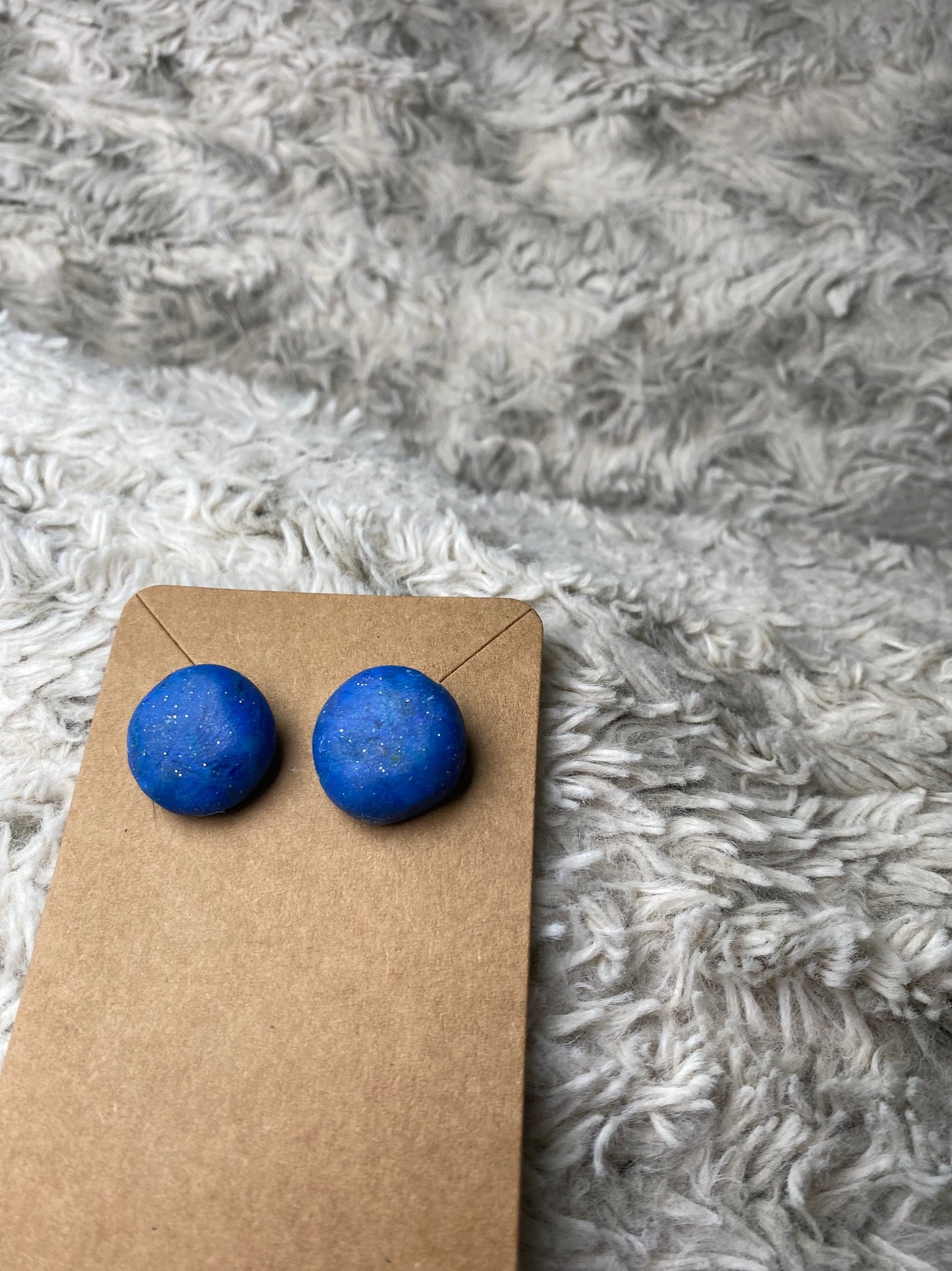 Blue Circle Studs