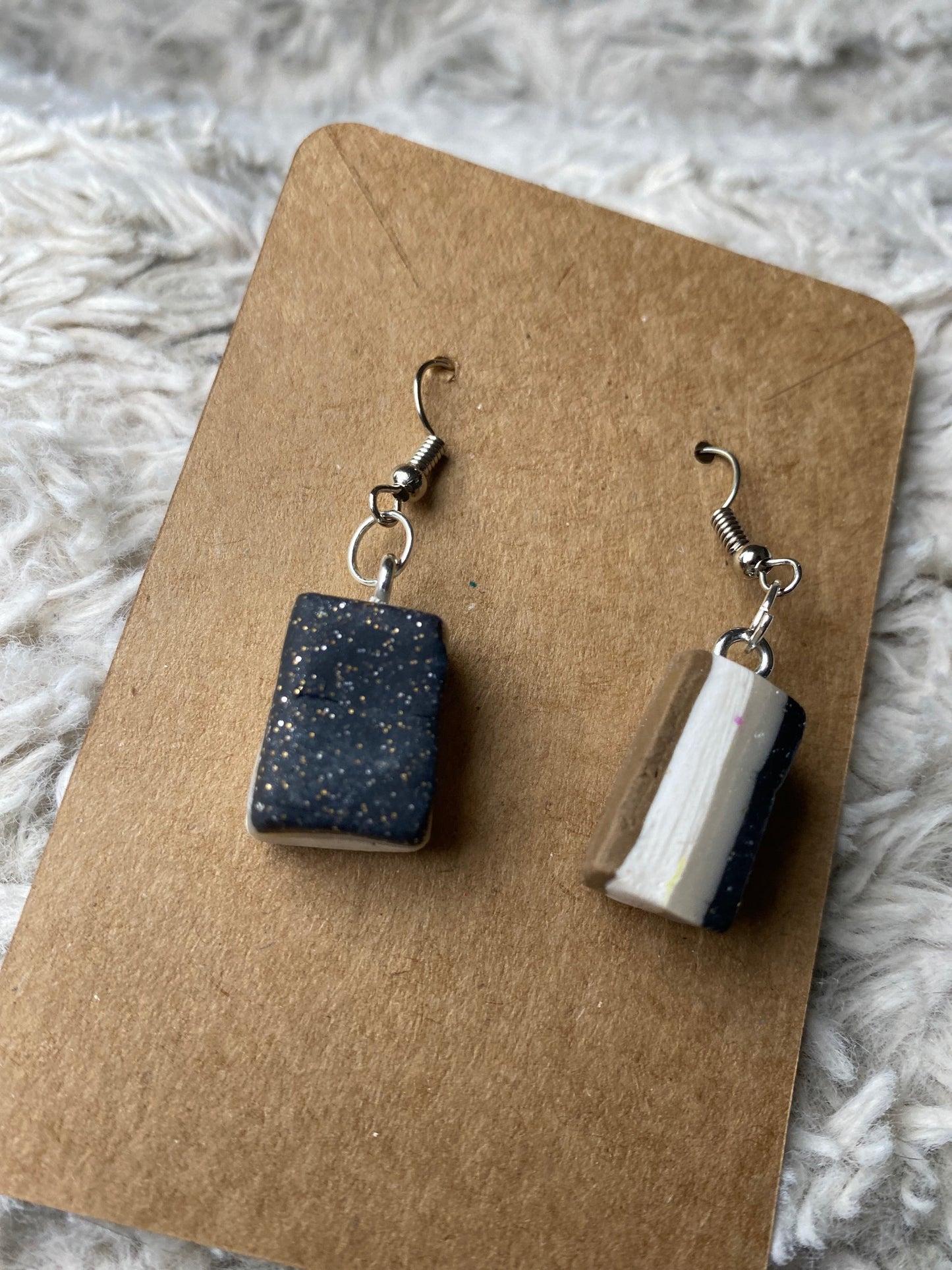 Nanaimo Bar Dangling Earrings