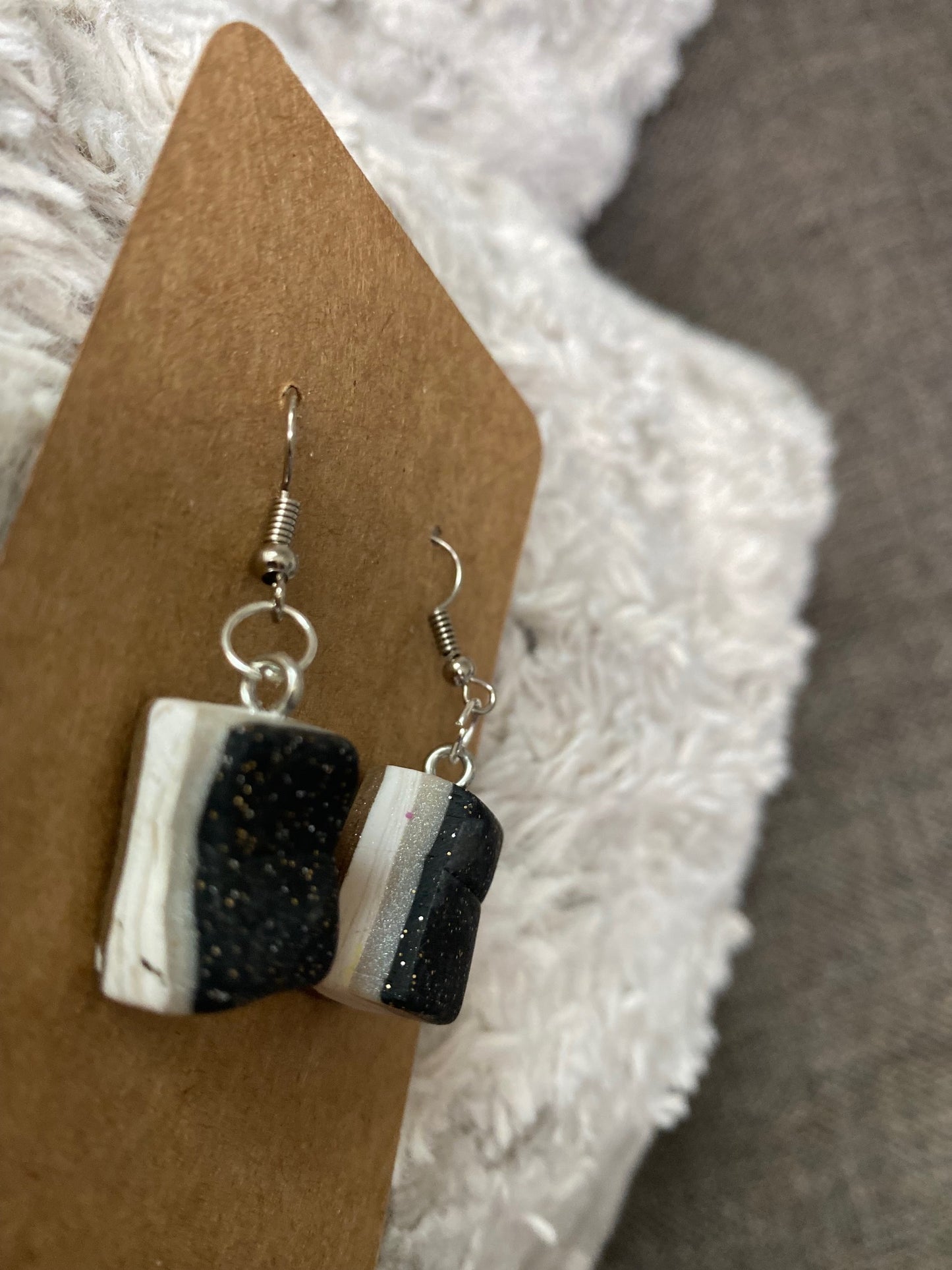 Nanaimo Bar Dangling Earrings