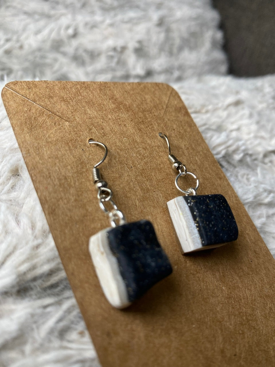 Nanaimo Bar Hanging Earrings