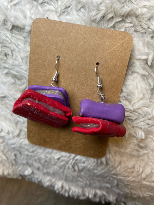 Book Dangling Earrings